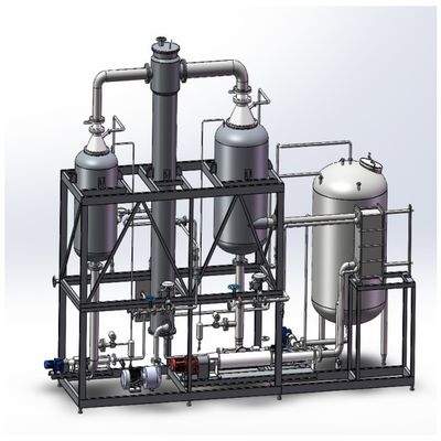Évaporateur à pellicule de levage à chute multi-effet en acier inoxydable pour l'approvisionnement direct en gélatine