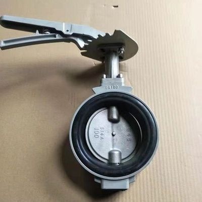 Personnalisation JIS 5K 10K EPDM siège en caoutchouc alliage d'aluminium Manche Kitz soupape papillon