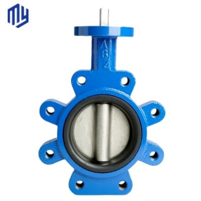 SS304 ligne centrale diaphragme soupape papillon avec roue à main en acier inoxydable
