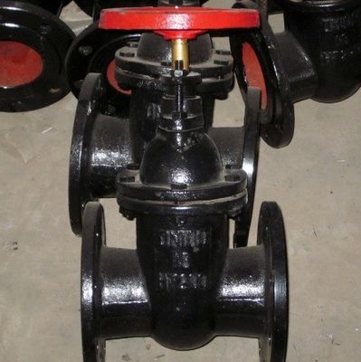 Industrie 100 mm vanne de porte WCB en fonte avec tige ascendante et siège métallique en cuivre en laiton