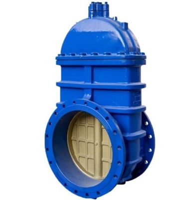 Valve de porte à cloison en fer ductile de grande taille à flèche pour l'eau longue durée de vie