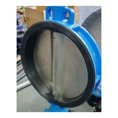 Structure du diaphragme DN1200 engrenage à vers de fer moulé Flange papillon soupape pour l'industrie