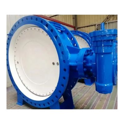 Régulation du gaz Valve à papillon de type double excentrique de grande taille avec structure de diaphragme