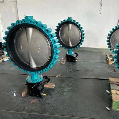 EPDM siège souple levier d'étanchéité fonctionné Wafer Lug soupape papillon avec des options personnalisées
