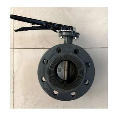 Valve à papillon à bande de caoutchouc revêtu de DN300 EPDM avec support OBM sur mesure