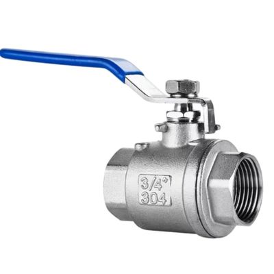 1000psi Bsp fil 1/2 " SS304/316L 2PCS soupape à bille en acier inoxydable pour le traitement de l'eau