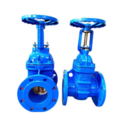 Ventilateur de porte de flange à tige ascendante fer ductile doux scellé adapté aux conduites d'eaux usées