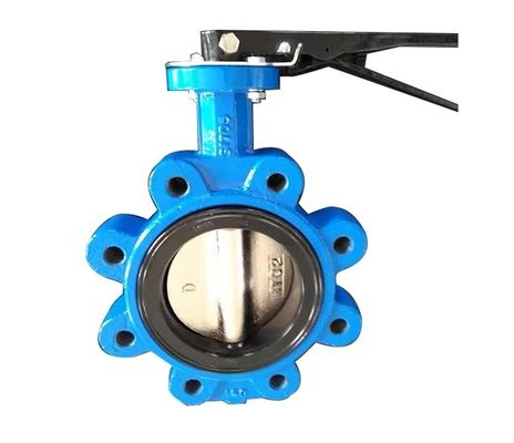API609 EPDM revêtue de PTFE en fonte de type Wafer Lug Butterfly Valve pour les besoins personnalisés