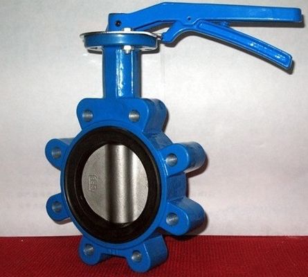 Résistant à l'eau PN10 PN16 Rubber Seal Lug Type Butterfly Valve Lt Type Worm Actionné