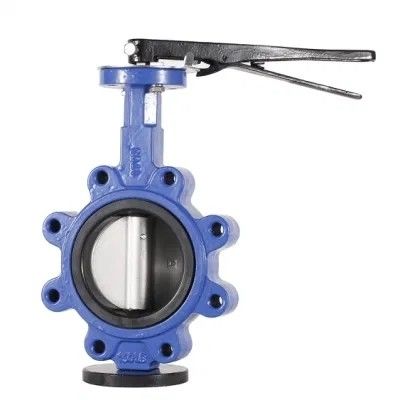 Résistant à l'eau PN10 PN16 Rubber Seal Lug Type Butterfly Valve Lt Type Worm Actionné