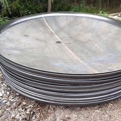 Taille personnalisée de soudage de fond de réservoir de 1000 mm Tête plate ellipsoïdale pour pièces égales de chaudière
