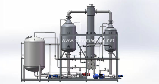 Évaporateur à pellicule de levage à chute multi-effet en acier inoxydable pour l'approvisionnement direct en gélatine
