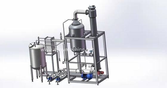 Évaporateur à pellicule de levage à chute multi-effet en acier inoxydable pour l'approvisionnement direct en gélatine