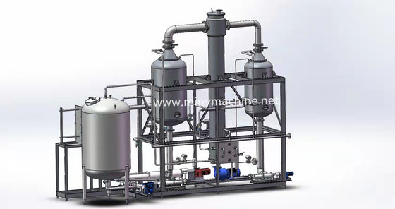 Évaporateur à pellicule de levage à chute multi-effet en acier inoxydable pour l'approvisionnement direct en gélatine