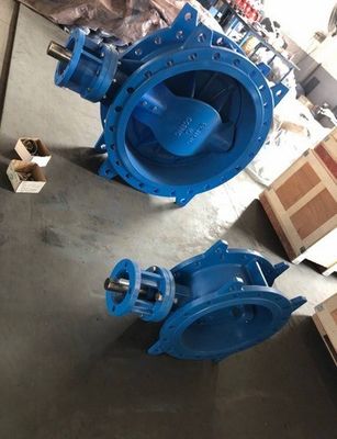 Valves à papillon à double flanc excentrique à siège résilient avec fonctionnement manuel
