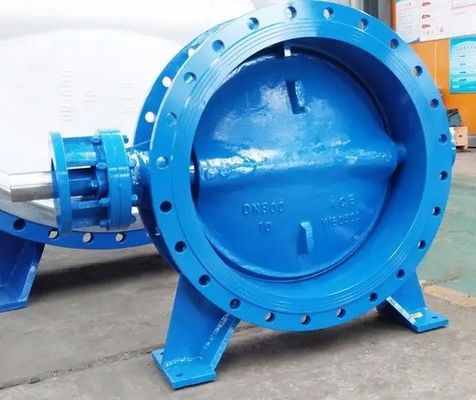 Valves à papillon à double flanc excentrique à siège résilient avec fonctionnement manuel