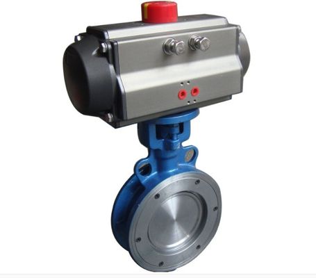 Valve à papillon pneumatique personnalisée pour les applications industrielles à température normale