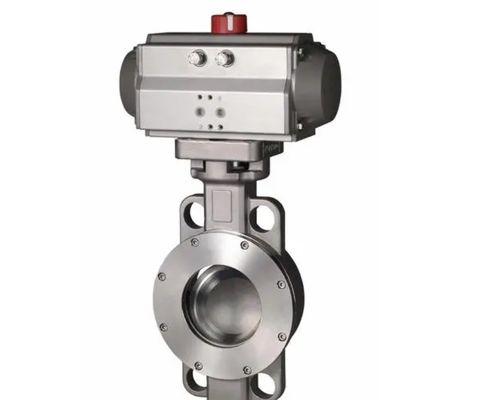 Valve à papillon pneumatique personnalisée pour les applications industrielles à température normale