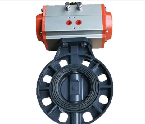 Valve à papillon pneumatique personnalisée pour les applications industrielles à température normale