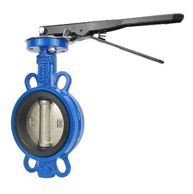 Utilisation industrielle Appareillage de soupape papillon type poignée en acier avec support personnalisé