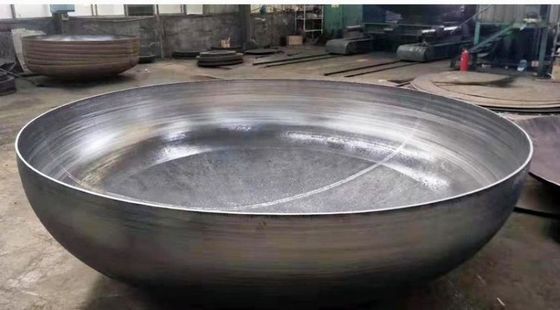 Tête hémisphérique de pressage à chaud de grand diamètre pour récipient sous pression en acier au carbone