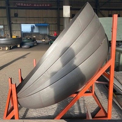 Tête de réservoir elliptique en acier au carbone à plat personnalisée pour navires industriels sous pression