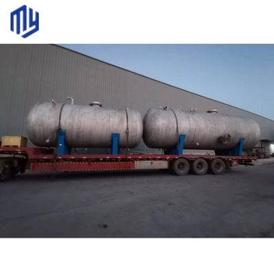Tambour de récepteur d'air horizontal en acier inoxydable pour le stockage de liquide résistant à la corrosion