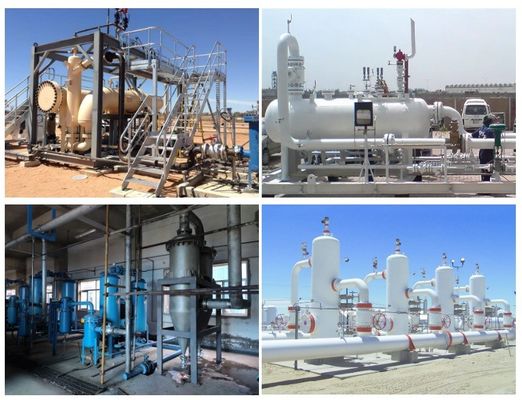 Separateur de liquide gazeux en trois phases ASME U Stamp Pressure Vessel personnalisé pour supérieur
