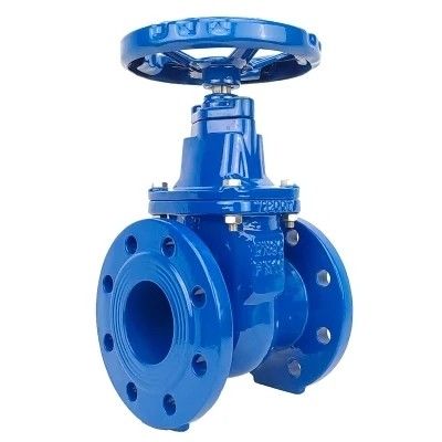 DIN F6 Standard 4 pouces industrie couteau vanne de porte avec manche de roue en acier inoxydable