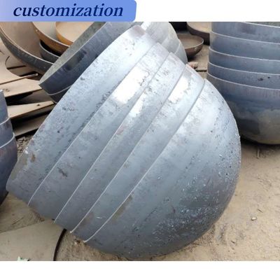 Connexion de soudage 1000 mm Grande demi-sphère métallique pour les têtes de réservoir sphériques personnalisées