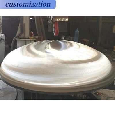 Connexion de soudage demi-balle en aluminium sphère torisphérique tête pour la conception personnalisée