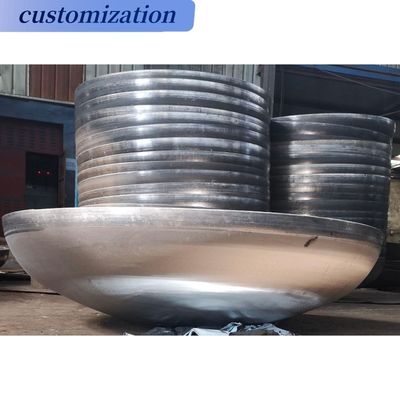 Connexion de soudage demi-balle en aluminium sphère torisphérique tête pour la conception personnalisée