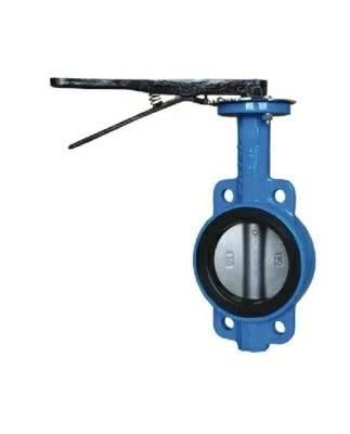 Valve d'eau de papillon revêtue EPDM pour type de gaufre en fer ductile/acier inoxydable