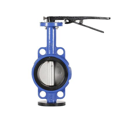 Valve d'eau de papillon revêtue EPDM pour type de gaufre en fer ductile/acier inoxydable