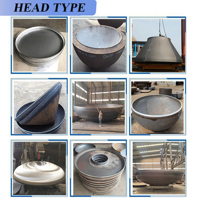 Couplings de soudage en acier, têtes de réservoirs, extrémité de plaque pour chaudière à cercle hémisphérique