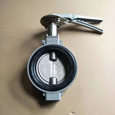 EPDM PTFE étanchéité en alliage d'aluminium Wafer corps soupape papillon pour la résistance à la corrosion