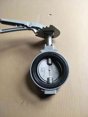 EPDM PTFE étanchéité en alliage d'aluminium Wafer corps soupape papillon pour la résistance à la corrosion