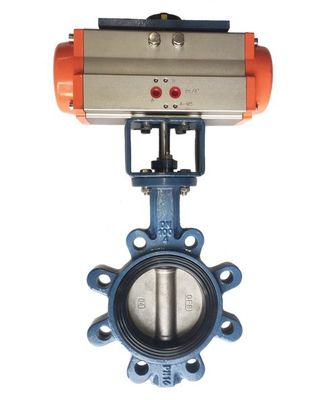 Valve papillon de type lug avec taille de port et caractéristiques de sécurité personnalisées