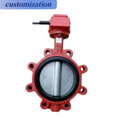 Valve papillon de type lug avec taille de port et caractéristiques de sécurité personnalisées