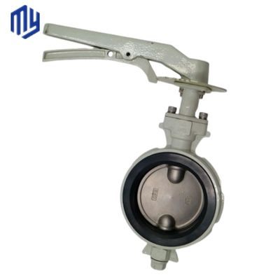 Valve papillon à roue manuelle en aluminium à température moyenne avec conception de la structure du diaphragme