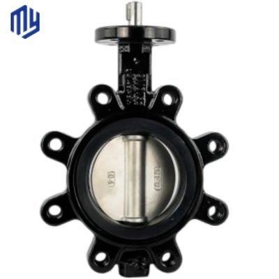 Valve à papillon à diaphragme en acier inoxydable à température moyenne