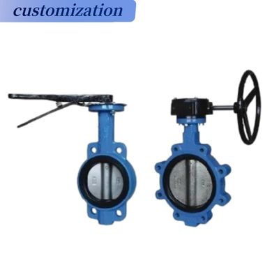 Valve à papillon à diaphragme en acier inoxydable à température moyenne