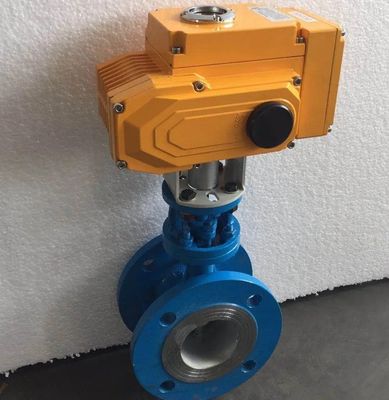 Valve papillon à bride dure à support d'huile avec taille de port personnalisable et conception excentrique