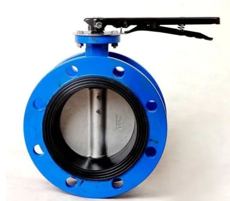 DN100 PN16 soupape papillon à double bride électrique avec siège EPDM et disque 304/CF8