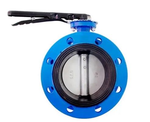 DN100 PN16 soupape papillon à double bride électrique avec siège EPDM et disque 304/CF8