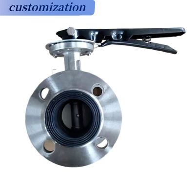 Matériau EPDM pour le siège de soupape de papillon à double bride électrique à basse température PN10