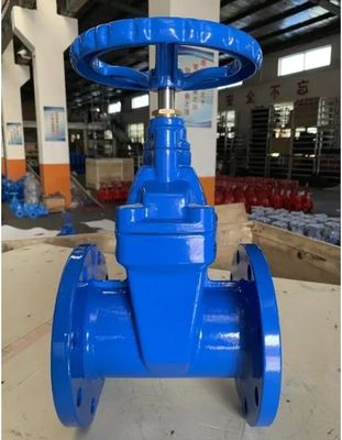 Valve de porte en acier coulé de 8 pouces personnalisée avec extrémité en bride et support d'eau à roue de main