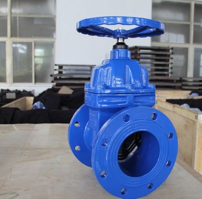 Valve de porte en acier coulé de 8 pouces personnalisée avec extrémité en bride et support d'eau à roue de main