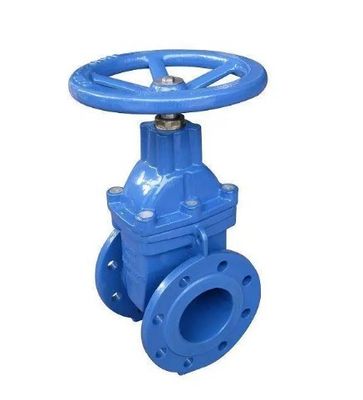 Valve de porte en acier coulé de 8 pouces personnalisée avec extrémité en bride et support d'eau à roue de main