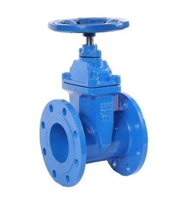 Valve de porte en acier coulé de 8 pouces personnalisée avec extrémité en bride et support d'eau à roue de main
